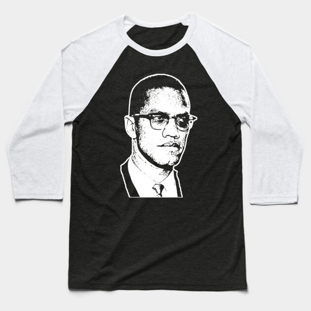 Malcolm x, Civil Rights, Black History Baseball T-Shirt by UrbanLifeApparel