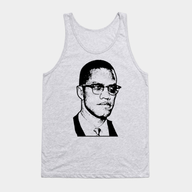 Malcolm X, Black History Tank Top by UrbanLifeApparel