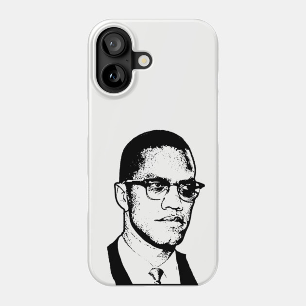 Malcolm X, Black History Phone Case by UrbanLifeApparel