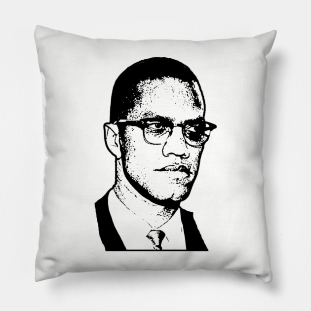 Malcolm X, Black History Pillow by UrbanLifeApparel