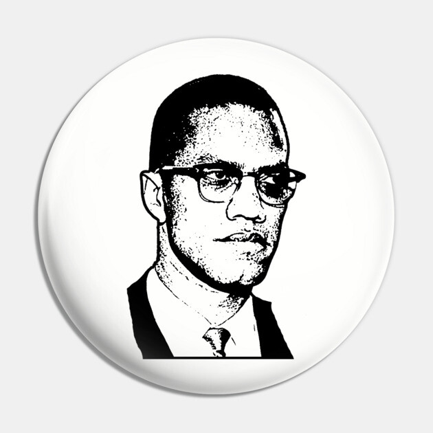 Malcolm X, Black History Pin by UrbanLifeApparel