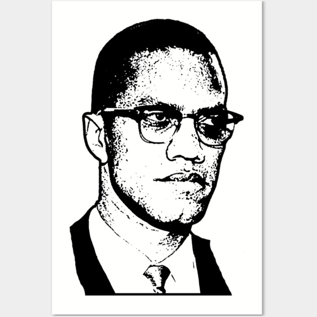Malcolm X, Black History Wall Art by UrbanLifeApparel