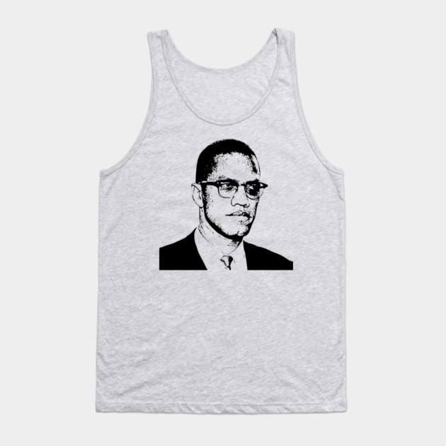Malcolm X, Black History Tank Top by UrbanLifeApparel