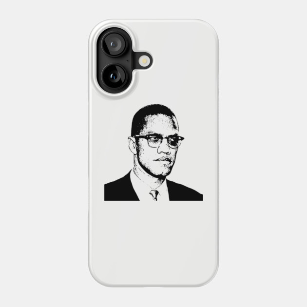Malcolm X, Black History Phone Case by UrbanLifeApparel