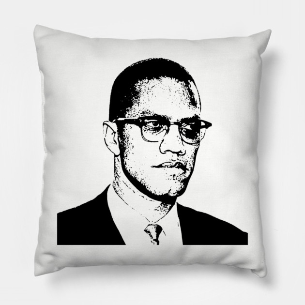 Malcolm X, Black History Pillow by UrbanLifeApparel