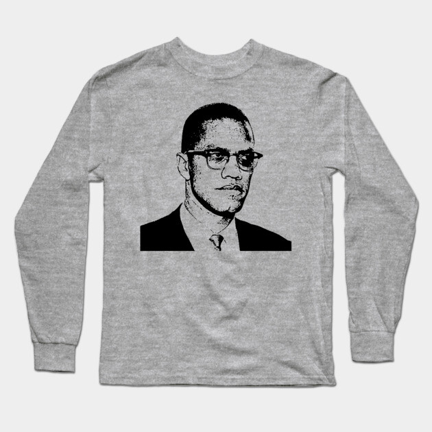 Malcolm X, Black History Long Sleeve T-Shirt by UrbanLifeApparel