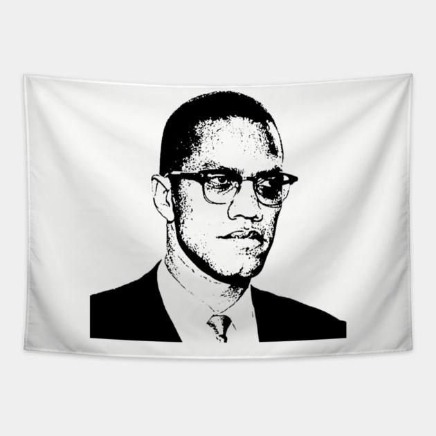 Malcolm X, Black History Tapestry by UrbanLifeApparel