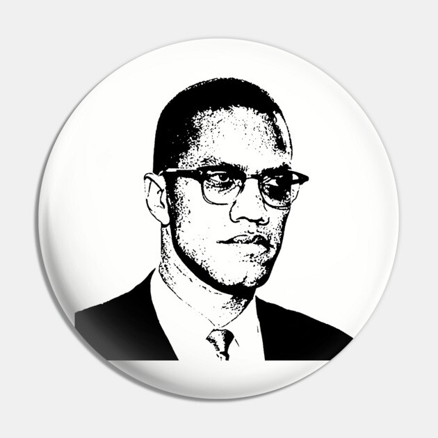 Malcolm X, Black History Pin by UrbanLifeApparel