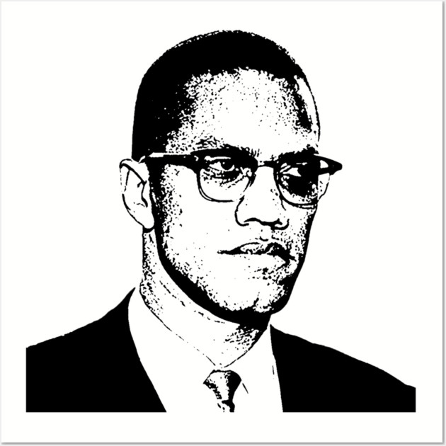 Malcolm X, Black History Wall Art by UrbanLifeApparel