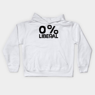0% liberal Kids Hoodie