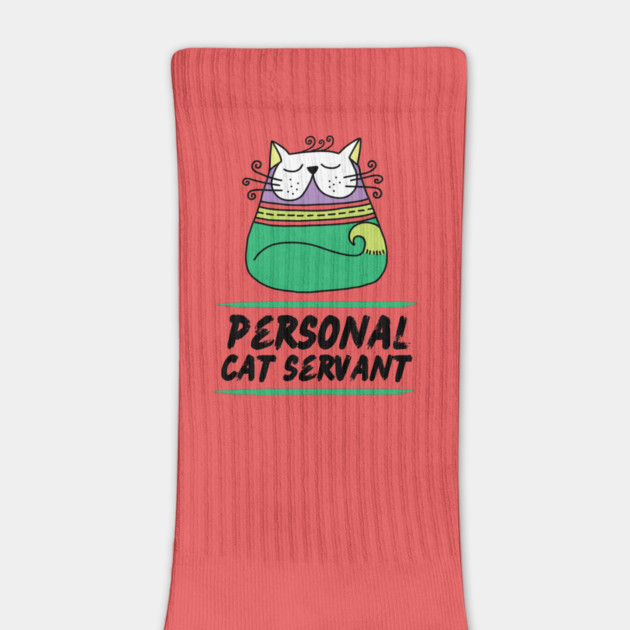 Personal Cat Servant Retro Cat Pet Owner Gift by The WYLD Tribe