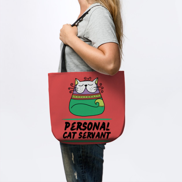 Personal Cat Servant Retro Cat Pet Owner Gift by The WYLD Tribe
