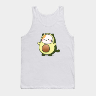 Avocado cat Tank Top