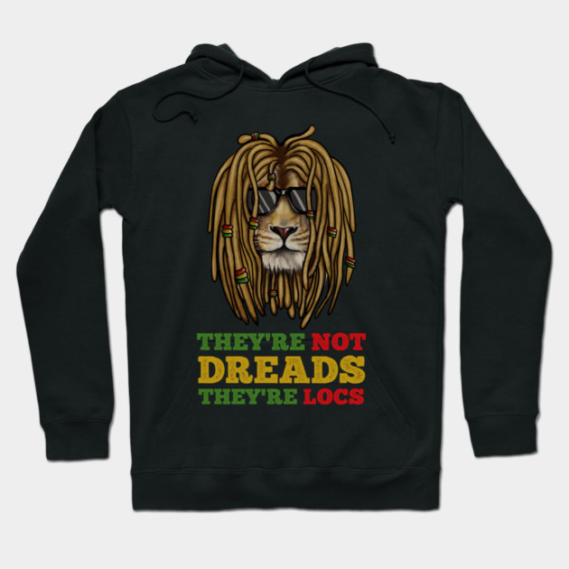 African Rasta Lion, Deadlocks, Jamaica Hoodie by logiamerch