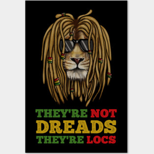 African Rasta Lion, Deadlocks, Jamaica Posters and Art