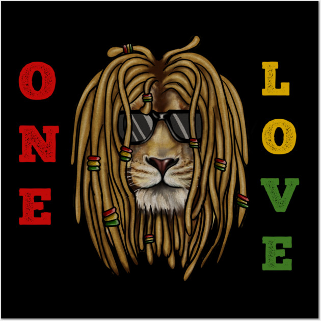 African Rasta Lion, Loc Life, Jamaica Wall Art by logiamerch