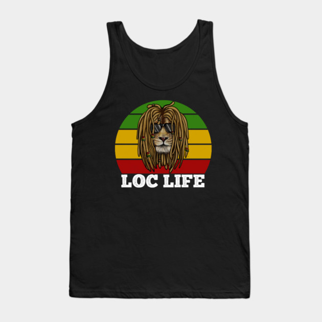 African Rasta Lion, Loc Life, Jamaica Tank Top by logiamerch