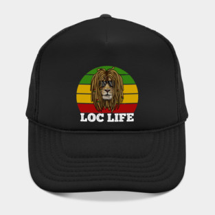 African Rasta Lion, Loc Life, Jamaica Hat