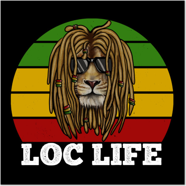 African Rasta Lion, Loc Life, Jamaica Wall Art by logiamerch