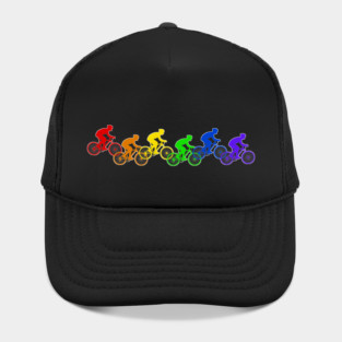 Bicycling - Rainbow Pride dark Hat