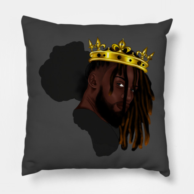 Africa Map, Proud African Man, Black Pride Pillow by logiamerch