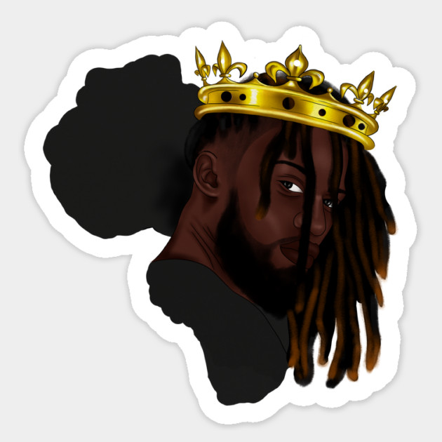 Africa Map, Proud African Man, Black Pride Sticker by logiamerch