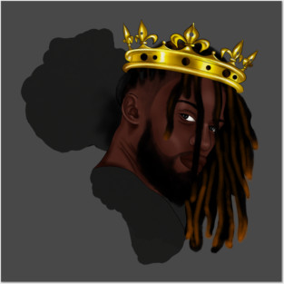 Africa Map, Proud African Man, Black Pride Posters and Art