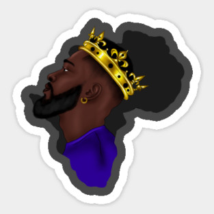 Africa Map, Proud African Man, Black Pride Sticker