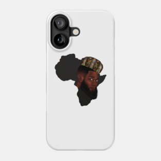Africa Map, Proud African Man, Black Pride Phone Case