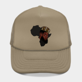 Africa Map, Proud African Man, Black Pride Hat