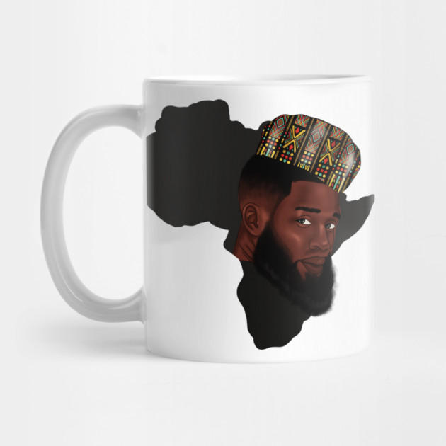 Africa Map, Proud African Man, Black Pride by logiamerch