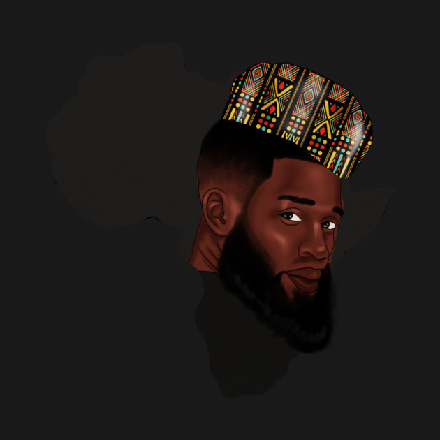 Africa Map, Proud African Man, Black Pride by logiamerch