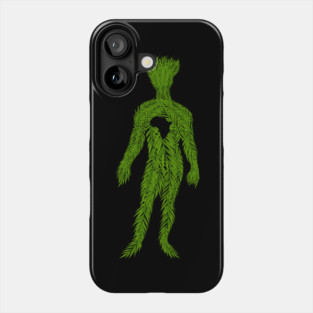 Africa Map, Tropical Leaves Man, African Phone Case