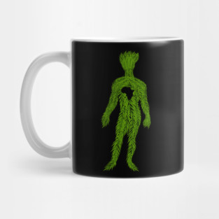 Africa Map, Tropical Leaves Man, African Mug