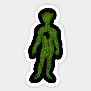 Africa Map, Tropical Leaves Man, African Magnet