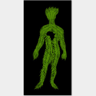 Africa Map, Tropical Leaves Man, African Posters and Art