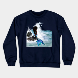 African Woman, Mermaid, Afro Black Girl Magic Crewneck Sweatshirt