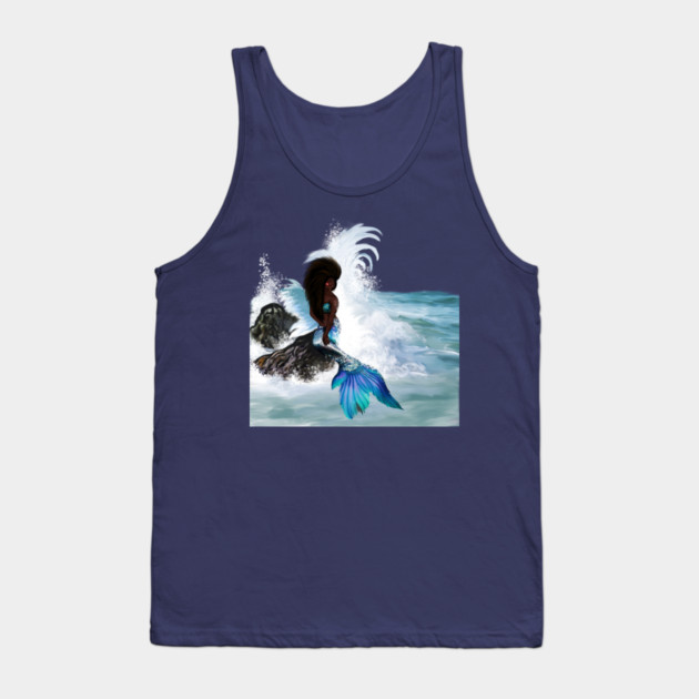 African Woman, Mermaid, Afro Black Girl Magic Tank Top by logiamerch
