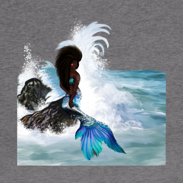 African Woman, Mermaid, Afro Black Girl Magic by logiamerch
