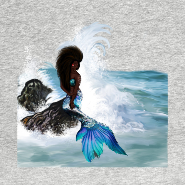 African Woman, Mermaid, Afro Black Girl Magic by logiamerch