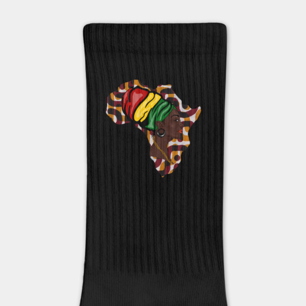 Africa Map, African Woman, Rasta Colors by logiamerch