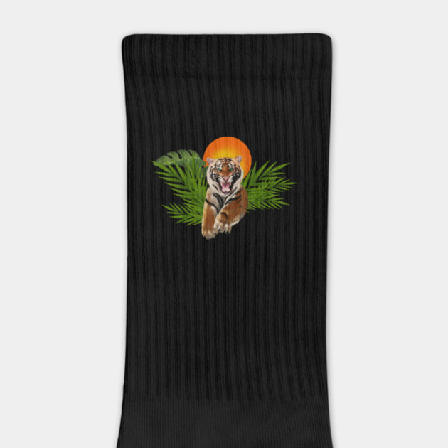 Tropical Tiger, Big Cat, Animal Sunset by logiamerch