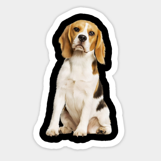 Beagle Dog, Love Beagle Dogs Sticker by logiamerch