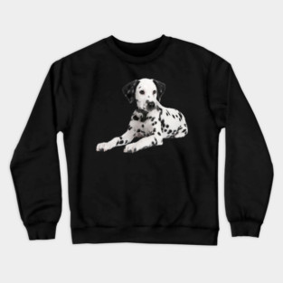 Dalmatian Dog, Love Dalmatians Crewneck Sweatshirt