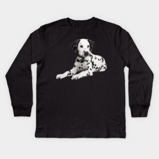 Dalmatian Dog, Love Dalmatians Kids Long Sleeve T-Shirt