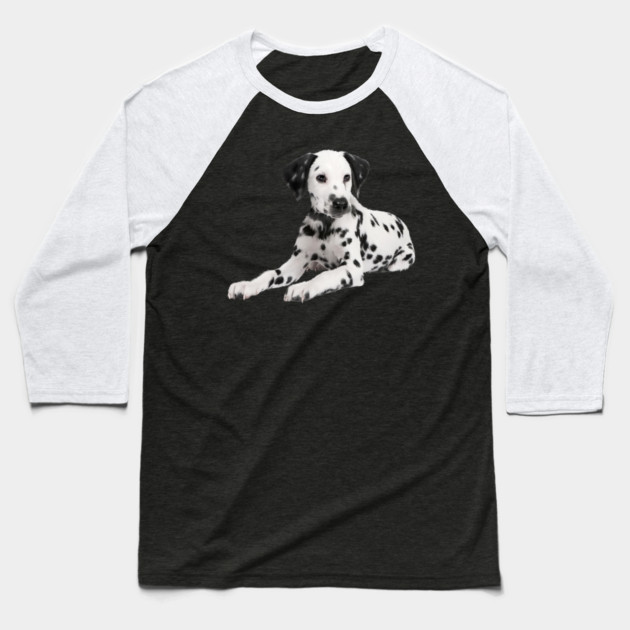 Dalmatian Dog, Love Dalmatians Baseball T-Shirt by logiamerch