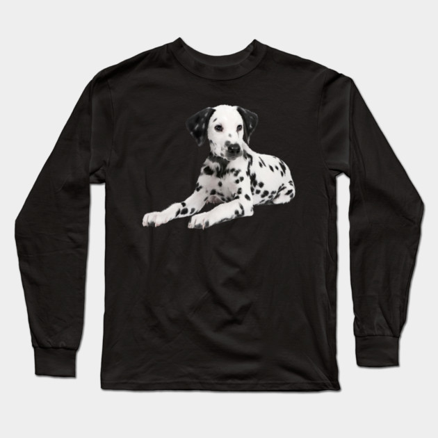 Dalmatian Dog, Love Dalmatians Long Sleeve T-Shirt by logiamerch