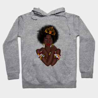 Afro Queen, Proud African Woman Hoodie