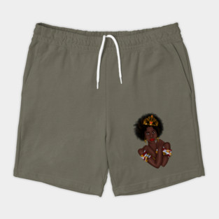 Afro Queen, Proud African Woman Shorts