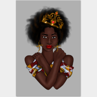 Afro Queen, Proud African Woman Posters and Art